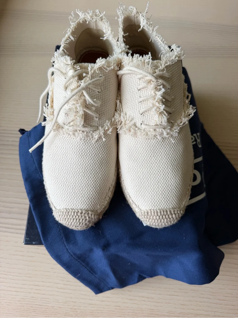 Polo Ralph Lauren cream canvas