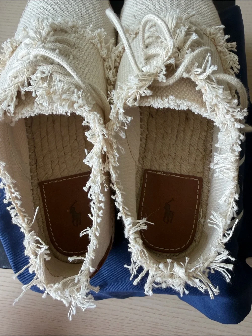 Polo Ralph Lauren cream canvas