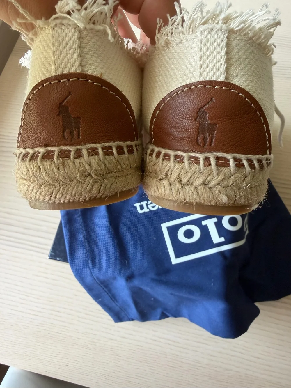 Polo Ralph Lauren cream canvas