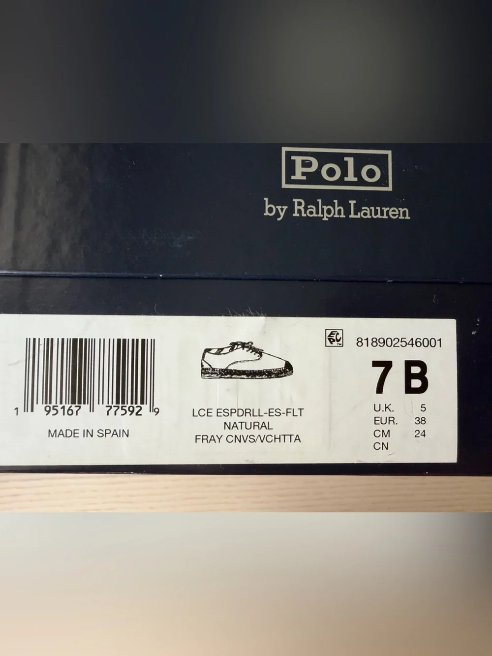 Polo Ralph Lauren cream canvas