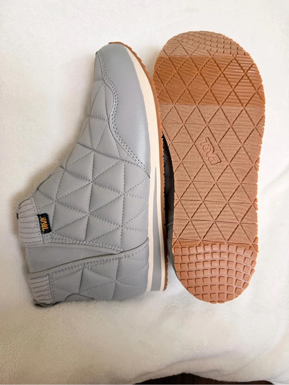Teva ReEmber Mid Quilted Slip-On Boots Grey Women’s Size 10