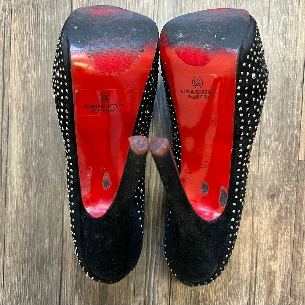 Alba rhinestone thank platform