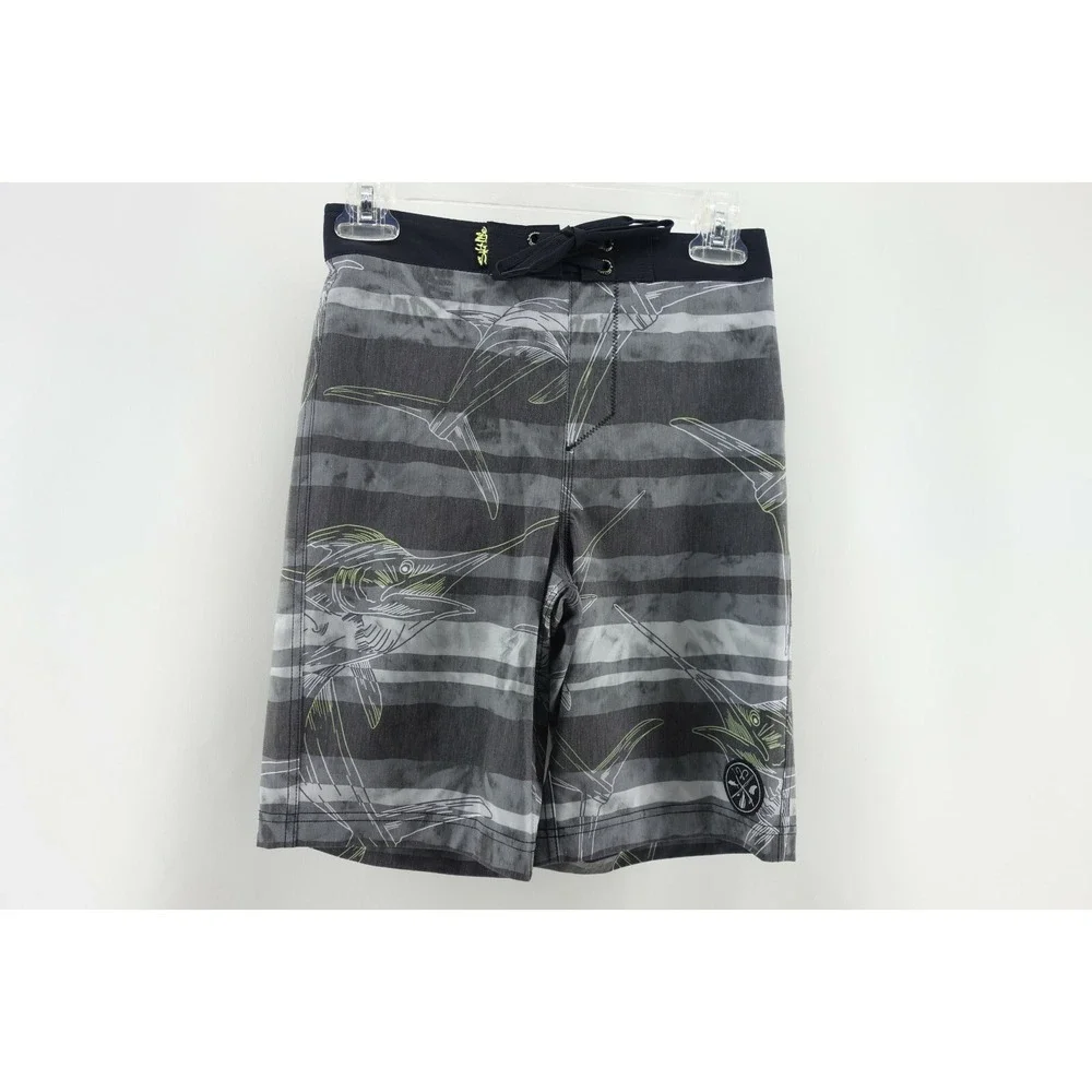 Salt Life AquaTrunks Youth‎ SLX-QD Vapor Stretch Board Swim Shorts size Medium