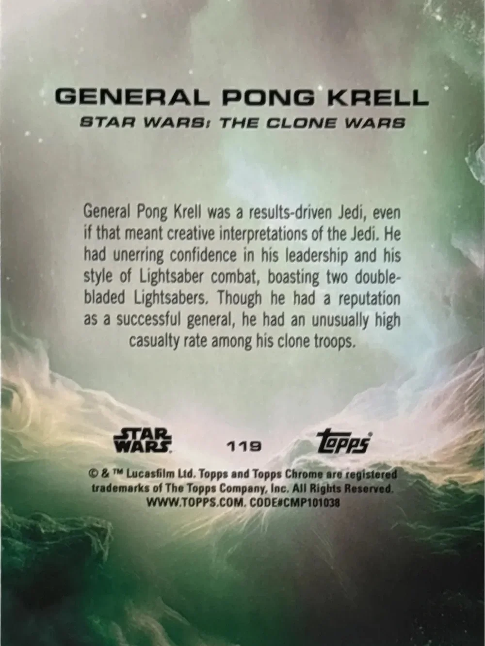 Topps trading card