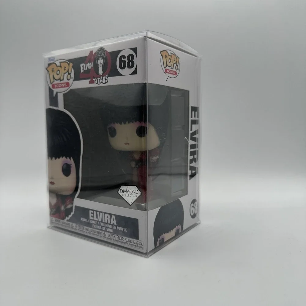 Funko Pop Icons Elvira #68 Diamond Collection 40th Anniversary New In Box