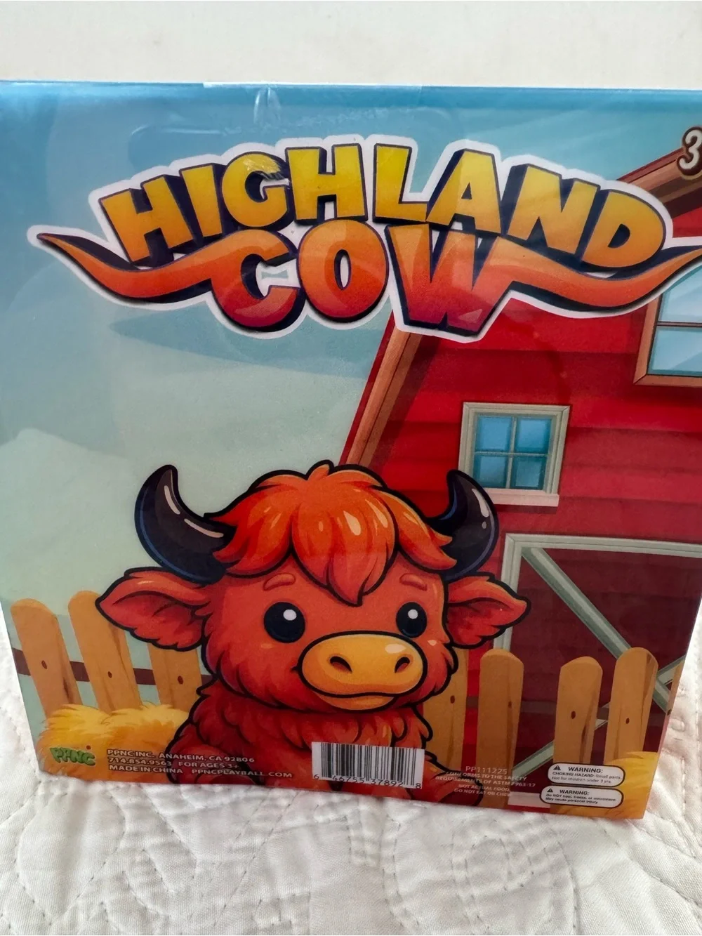 Five below highland cow