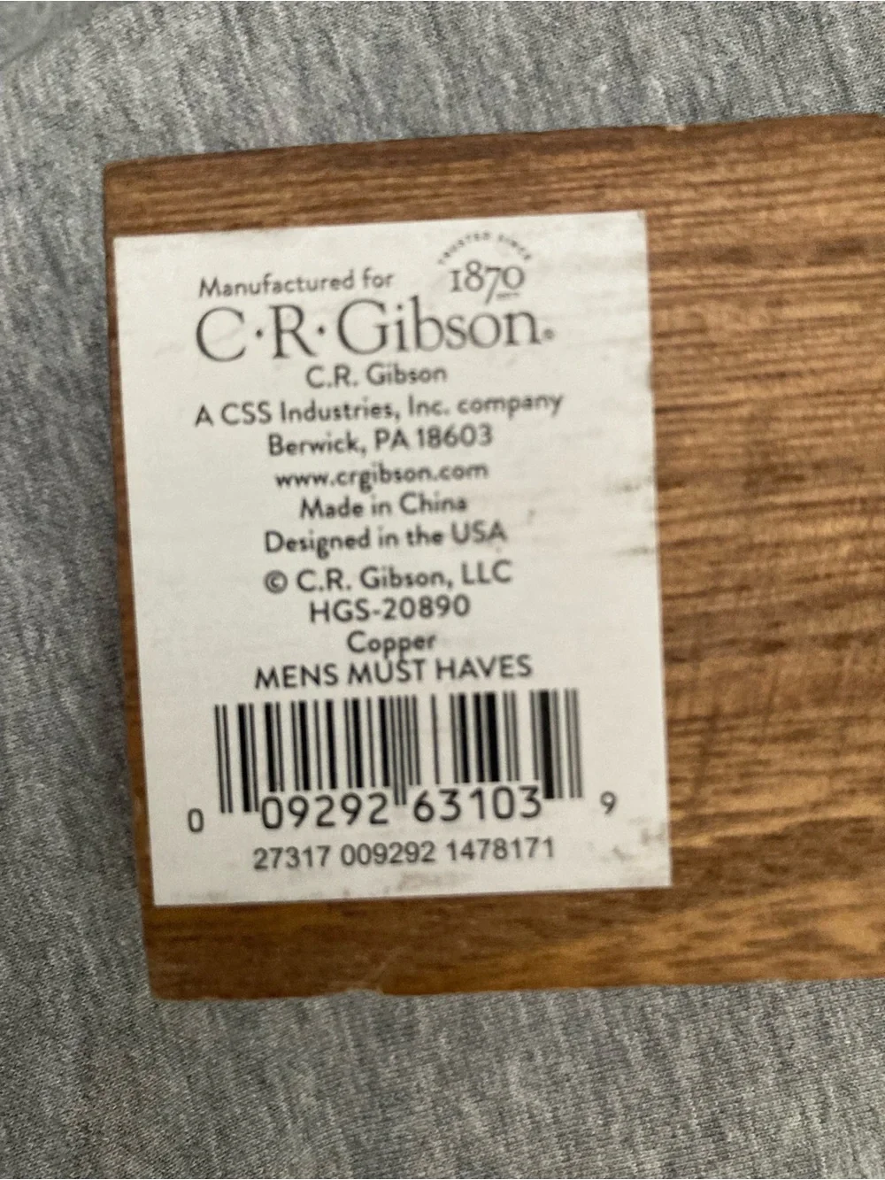 Gibson item gentleman