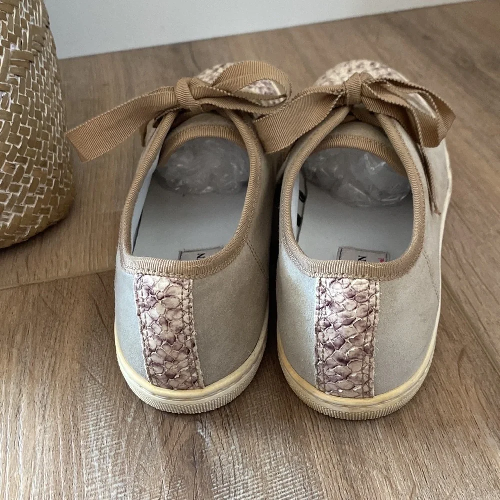 Lanvin suede python