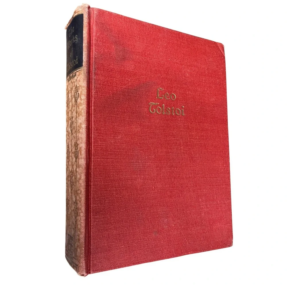 The Works of Leo Tolstoi 1928‎ Walter J Black Red Hardcover Antique Russian