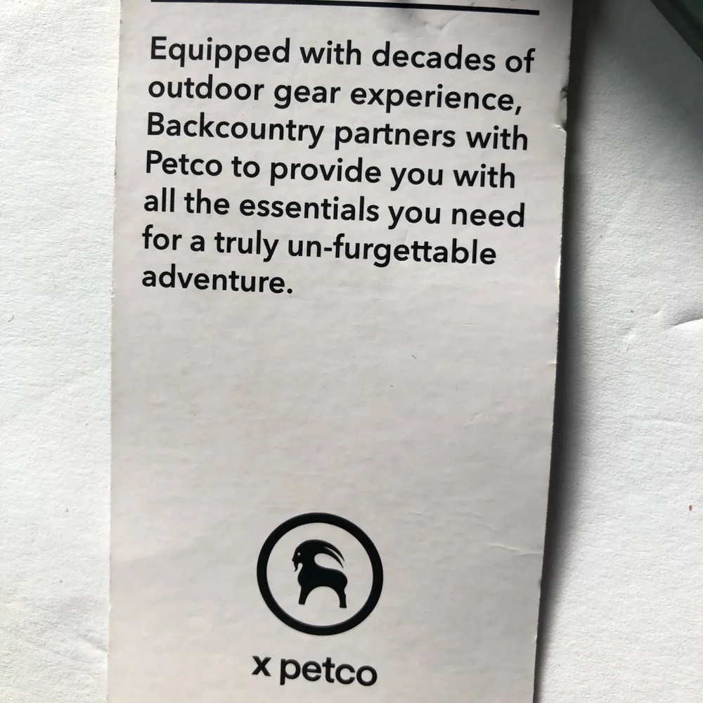 Backcountry nwt petco
