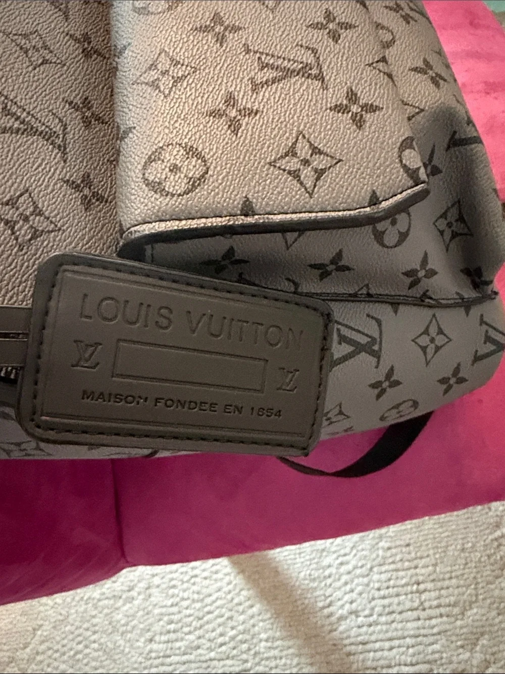 Fashion inspired backpack grey and black now no tag