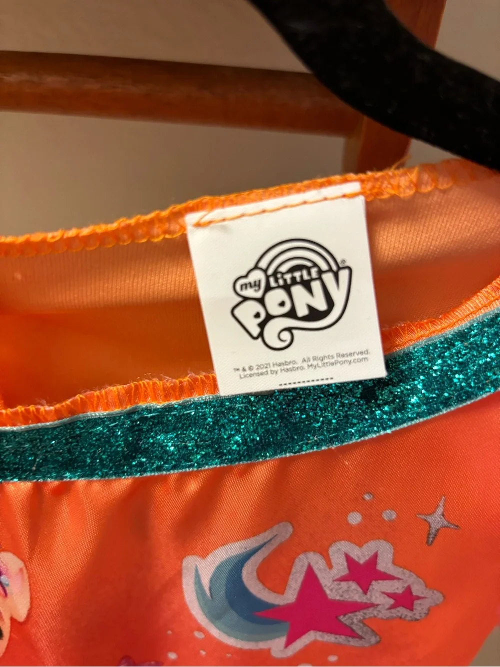 My Little Pony Orange & Pink Dress with Teal Accents