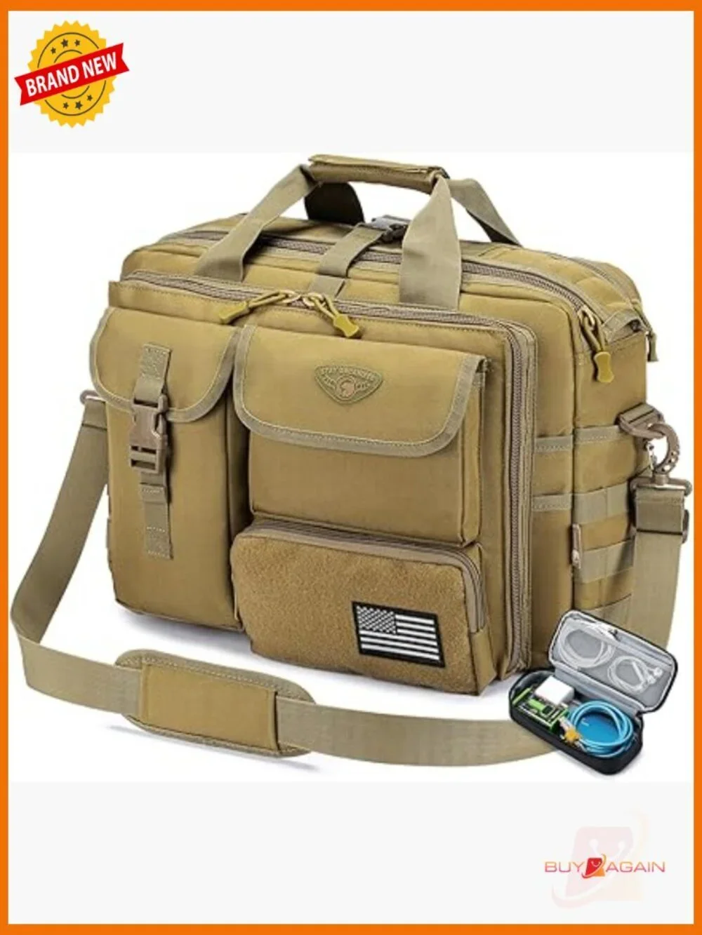 Stypos Tactical Messenger Bag 14inch 15.6inch Laptop Briefcase Military Flight