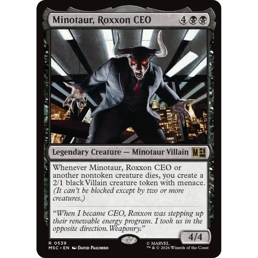 Minotaur, Roxxon CEO | MSC | 539 | NM/Rare | 061-BBOX