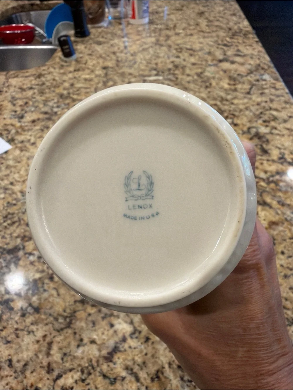Lenox glaze scalloped