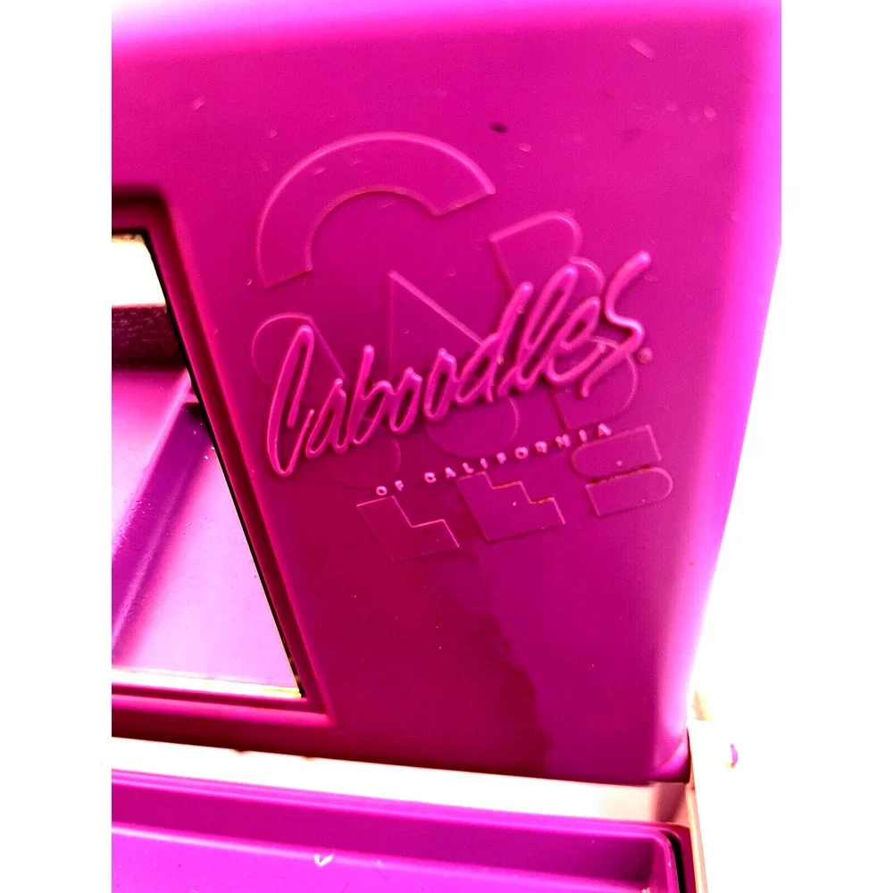 Caboodles On The Go Girl Make Up Case 80's Vintage Purple Retro Mirrored Plastic