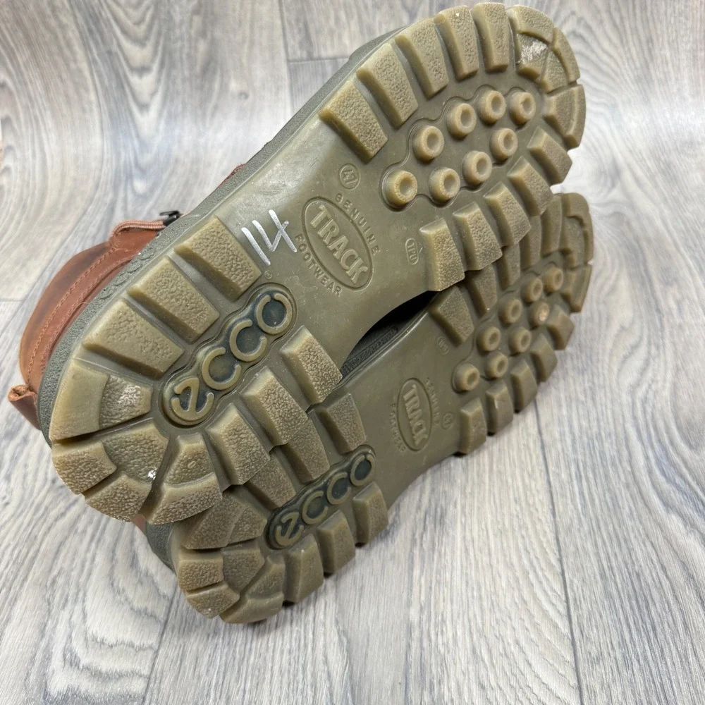 ECCO Track II Gore-Tex Boots Men 47 Brown Leather Waterproof Hiking 309088