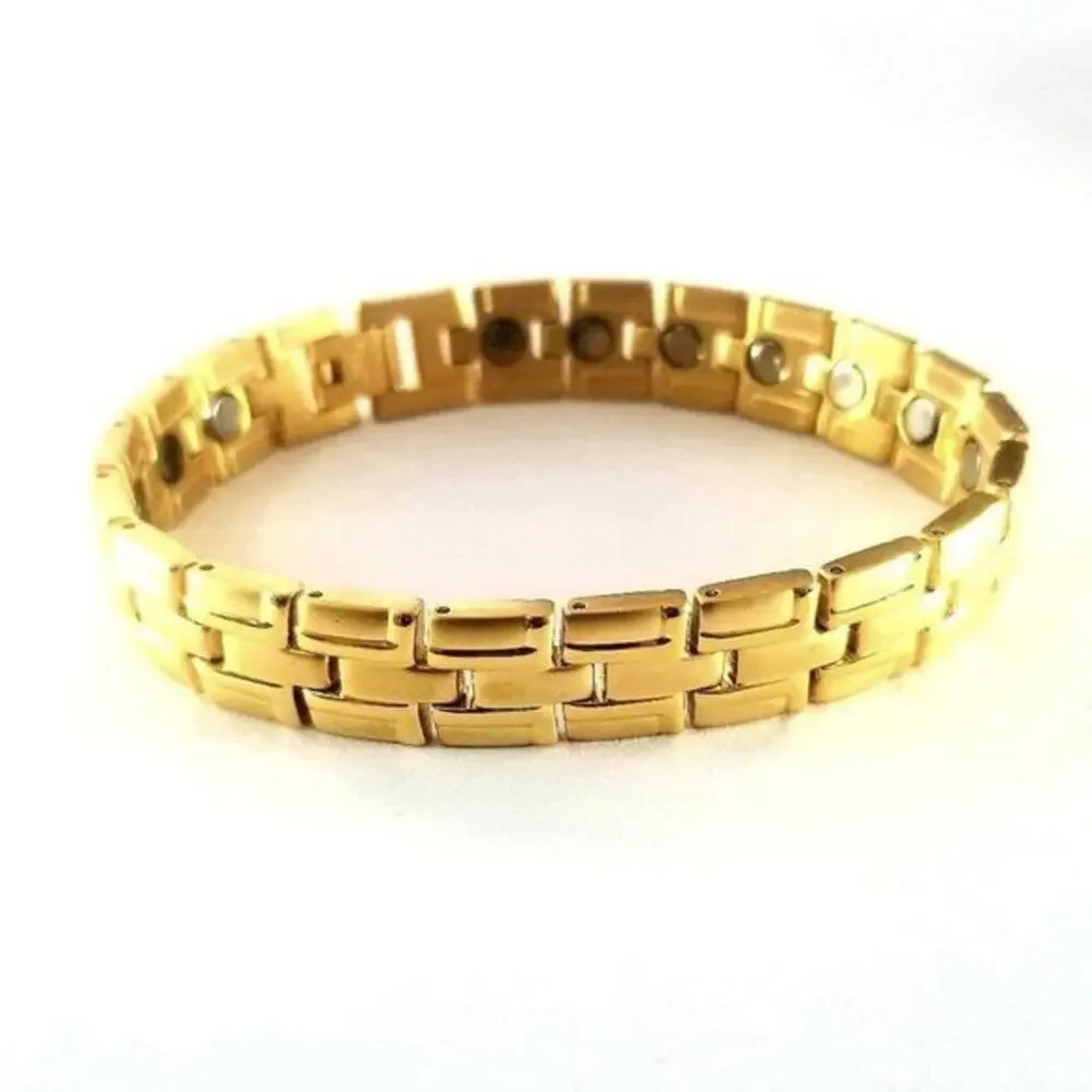 New stainless‎ steel magnetic bracelet 8 inches