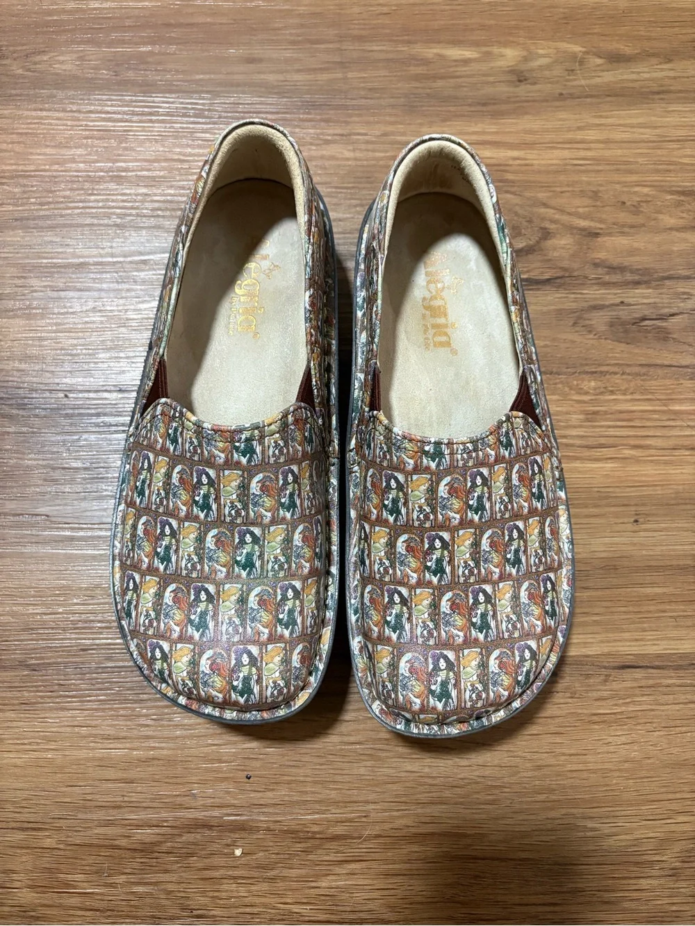 Alegria DEB-7605 Women’s‎ Slip On Comfort Clogs Shoes EU 37 US 6.5 7 Art Print