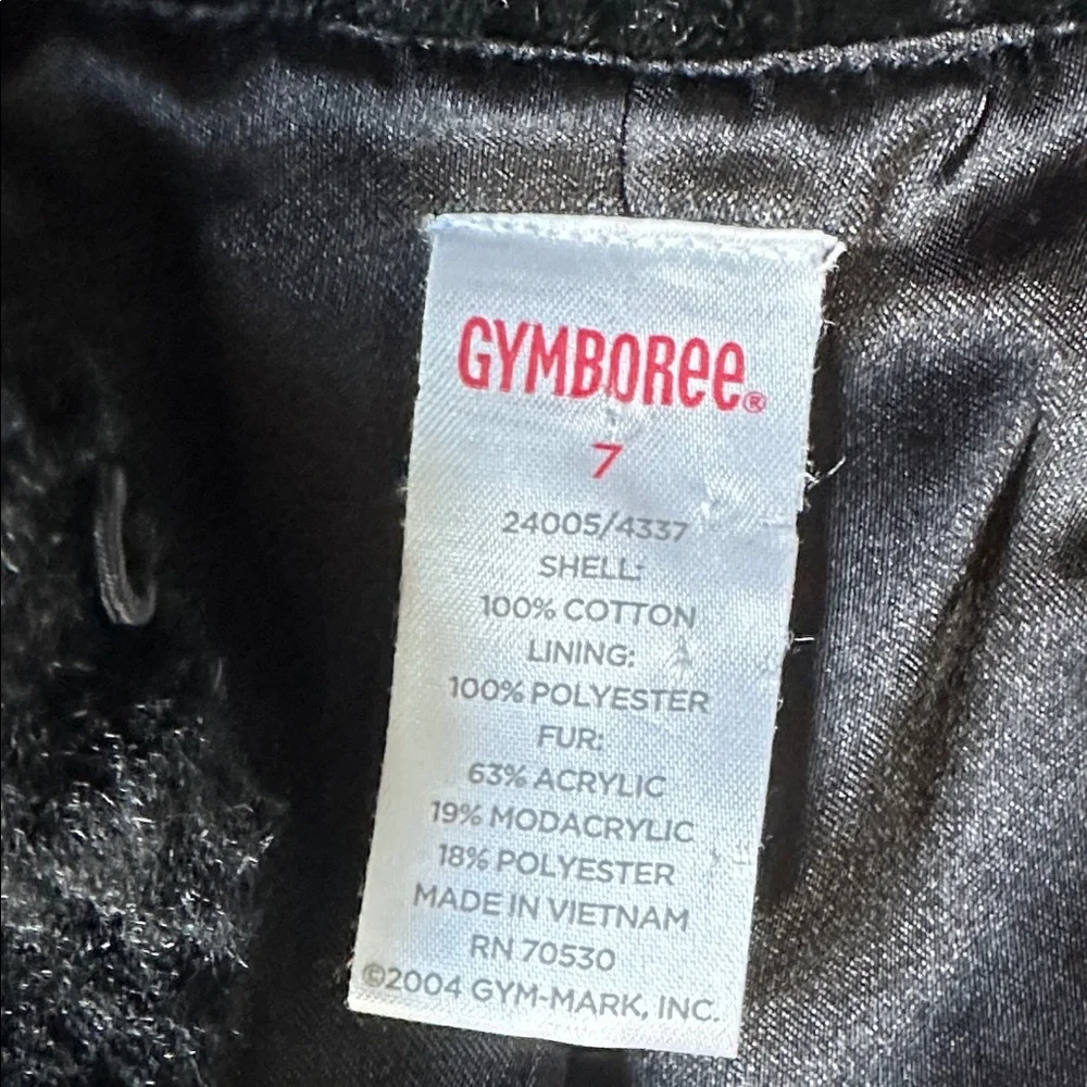 Gymboree Velvet Coat with‎ Faux fur trim and embroidery