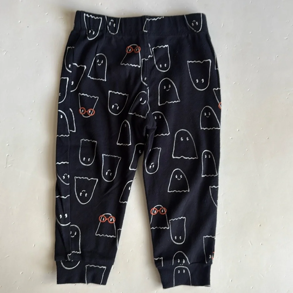 Carter's “Little Boo” Halloween Shirt & Black Ghost Pants 24 Months