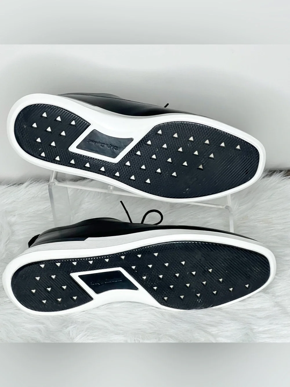 Wolf & Sheperd Crossover Black Leather Derby Shoes Size 11.5