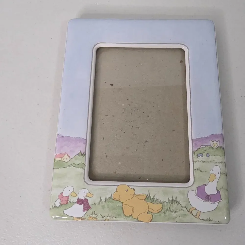 Vintage Terragrafics Liz Shepherd Baby Animal Picture Frame 1987