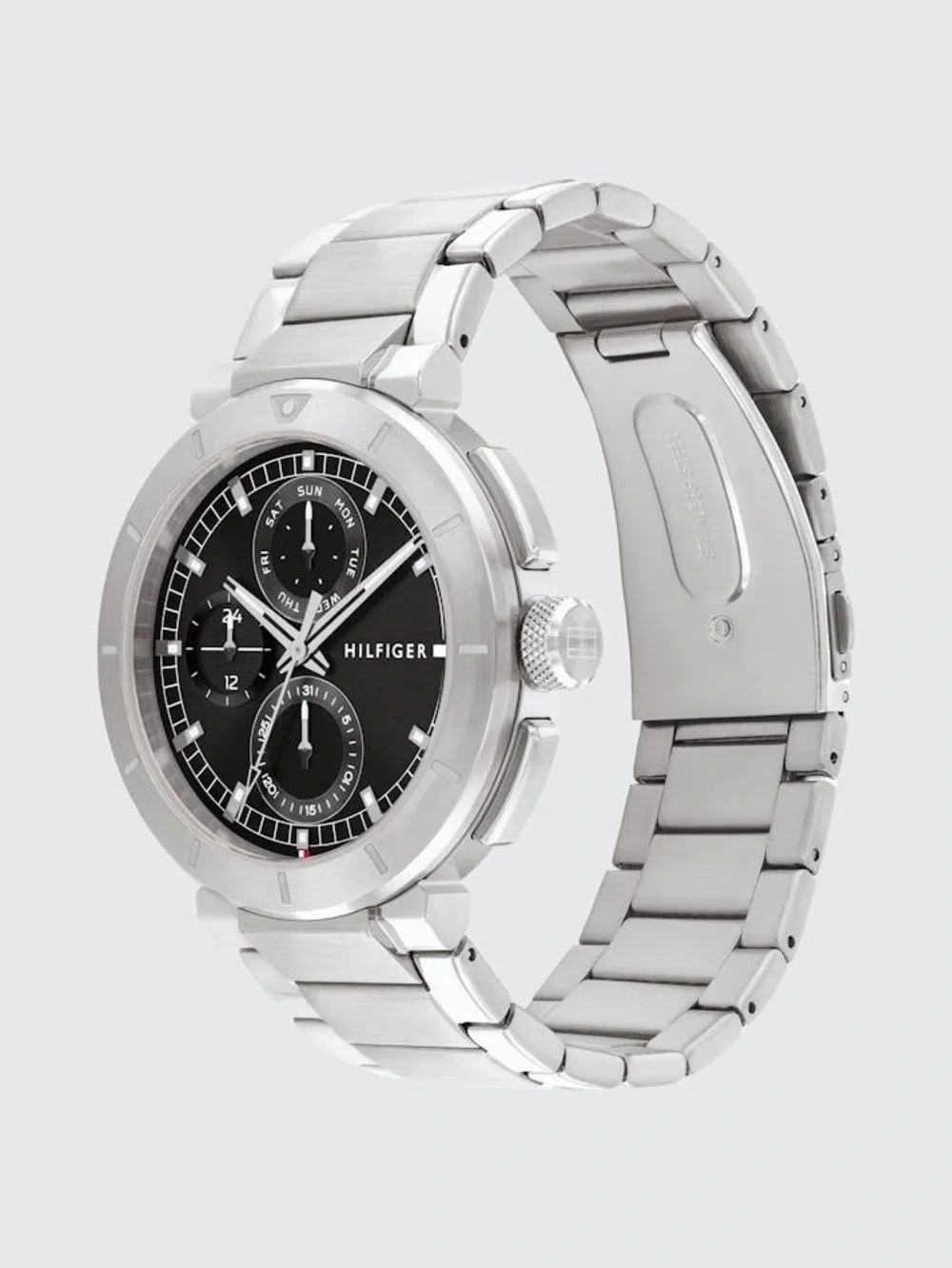Tommy Hilfiger Lorenzo Stainless Steel Black Dial
