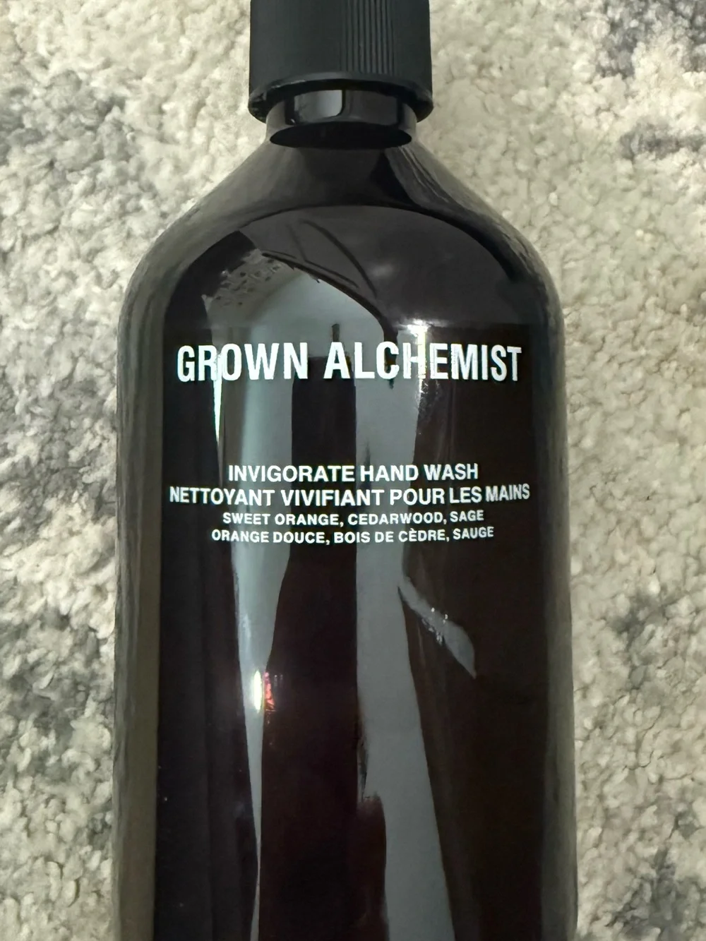 Grown Alchemist Hand Wash - Dark Brown Bottle with Black Pump