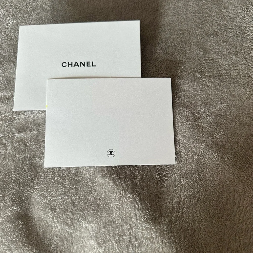 🆕Chanel White Note Gift Card and envelope new