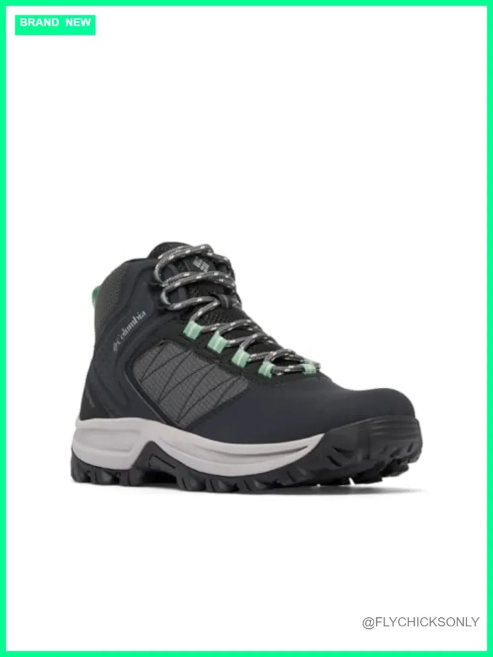 Waterproof Hiking Boots with Leather and Mesh Upper, Pull-On Closure, Ankle