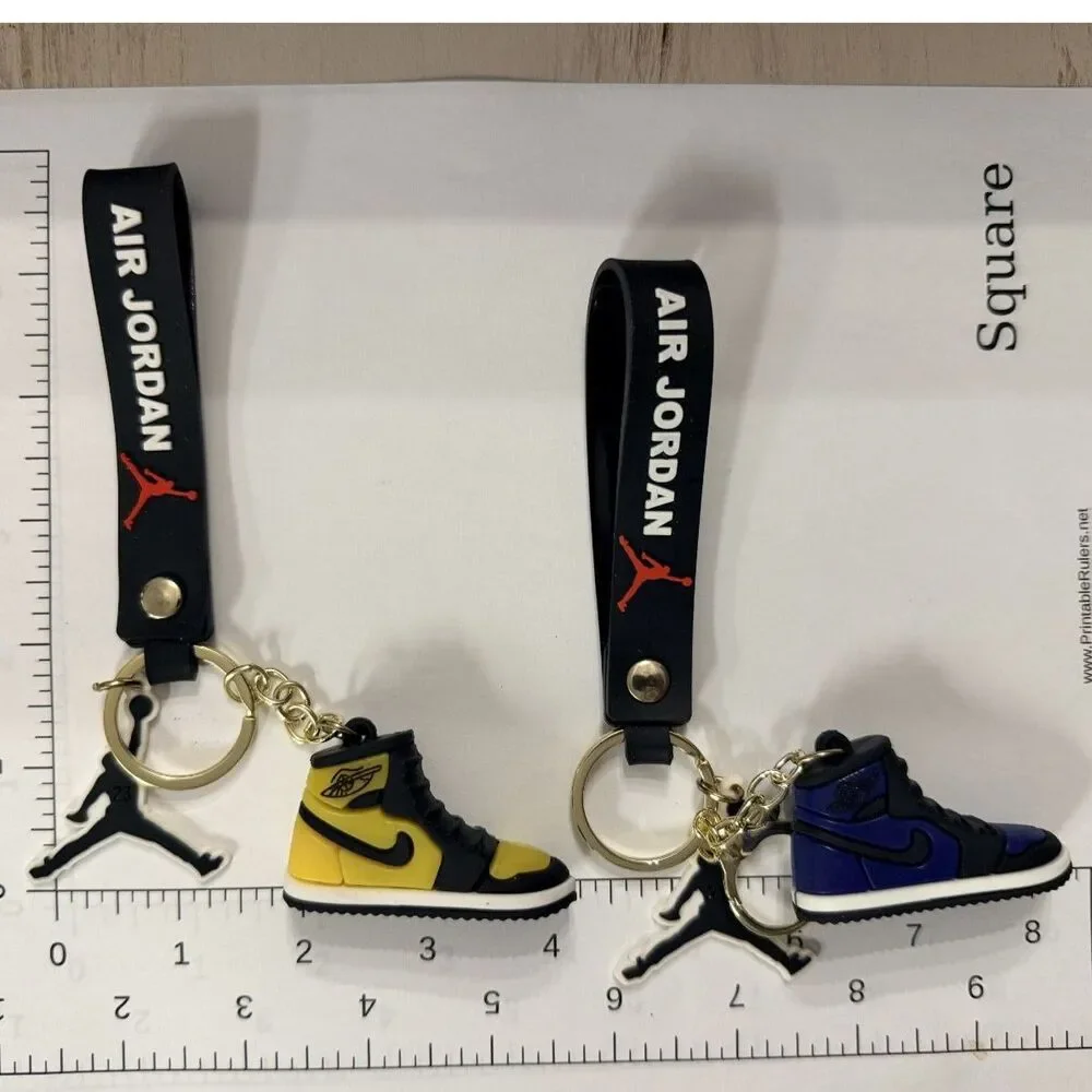 Jordan Mini Sneaker Keychain / Wristlet Set of 2