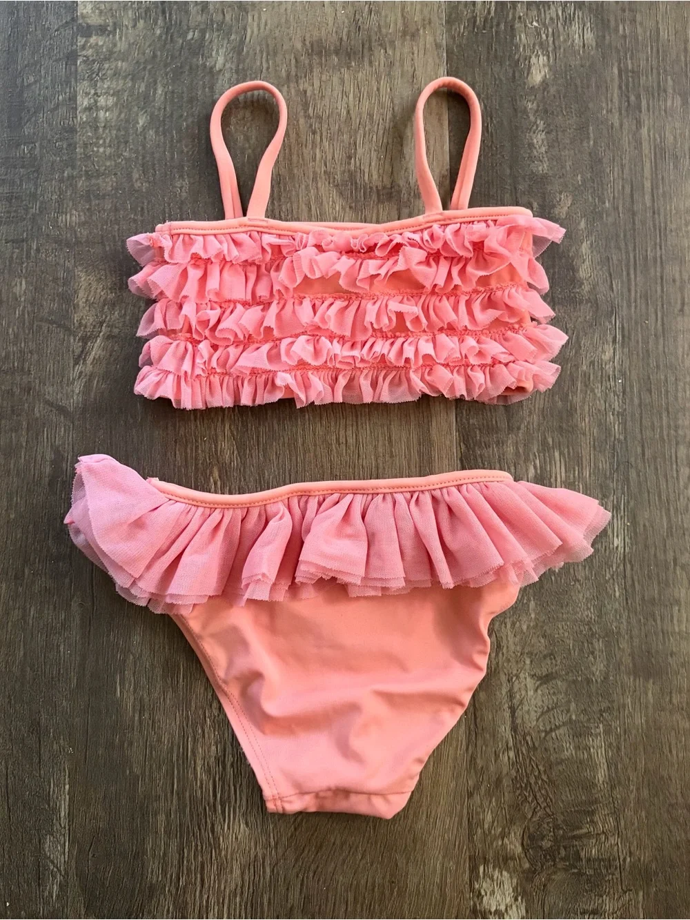 Baby GAP Pink Ruffle Two-Piece Swim Bikini