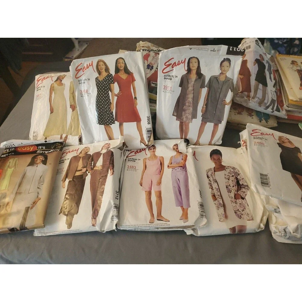75 + Vtg SEWING PATTERNS MCCALL’S SIMPLICITY BUTTERICK VOGUE NEW LOOK SEE & SEW