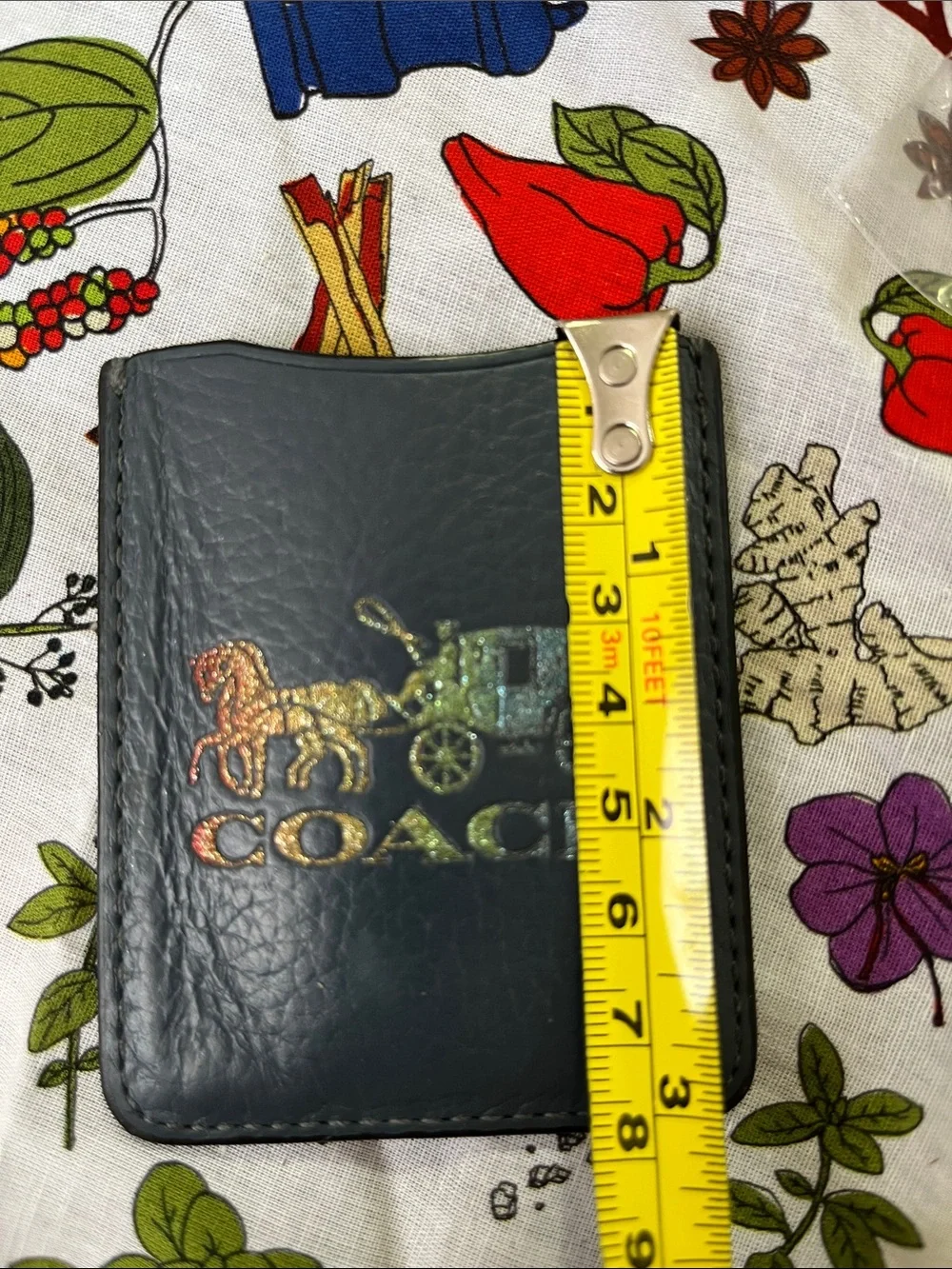 Coach compact leather