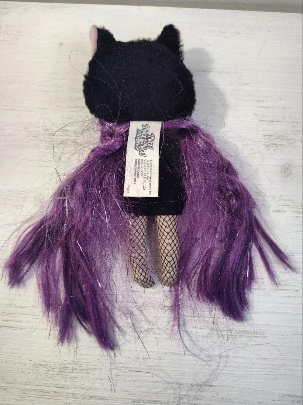 Na Na Na Surprise Tuesday Meow Doll Kitty Cat Purple Hair Green Eyes 7.5
