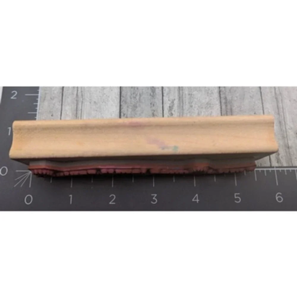 Great Impressions Summertime Border Sun G175 Rubber Stamp Wood #D22
