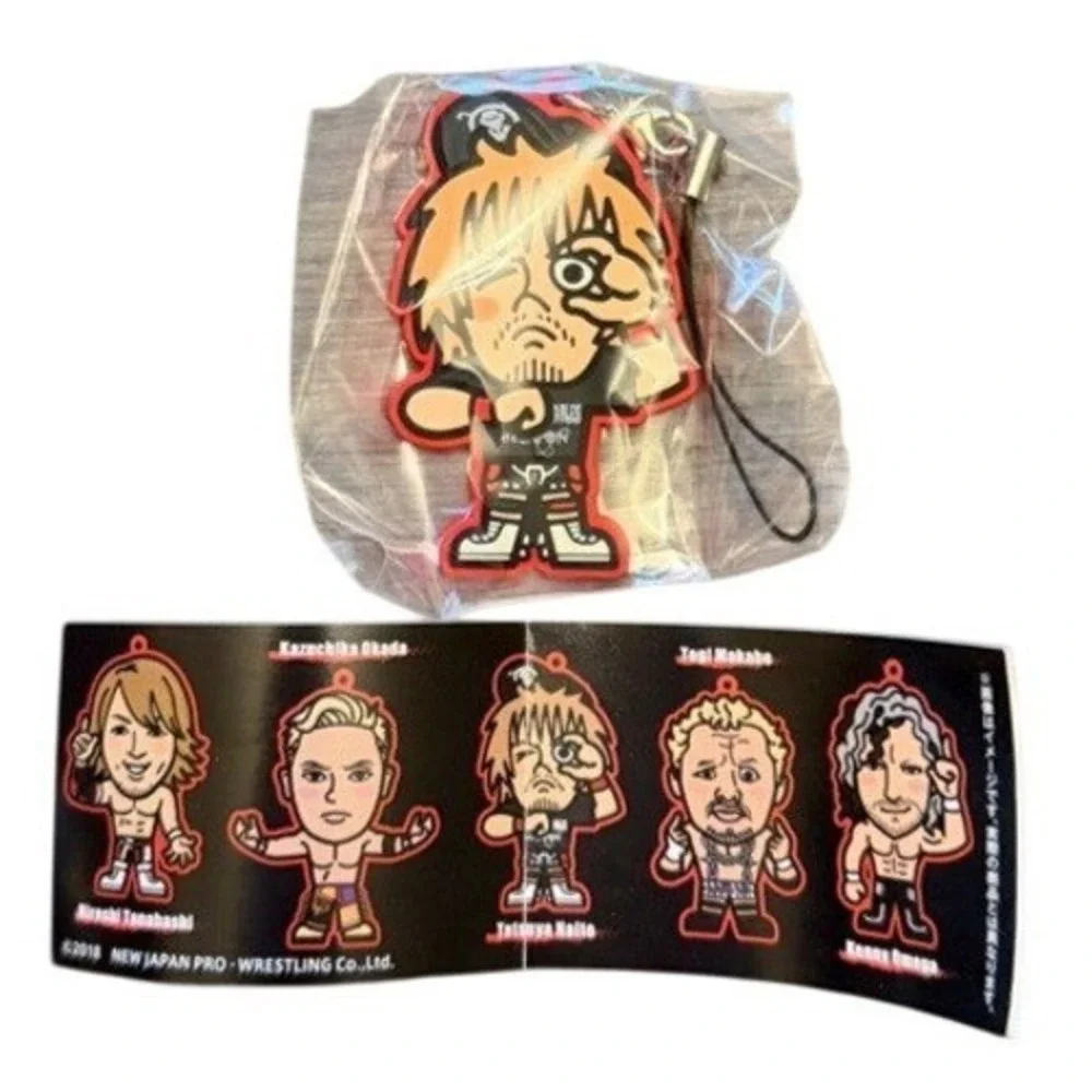 NJPW Tetsuya Naito Rubber Strap Keychain 2018 Gachapon New Japan Pro-Wrestling