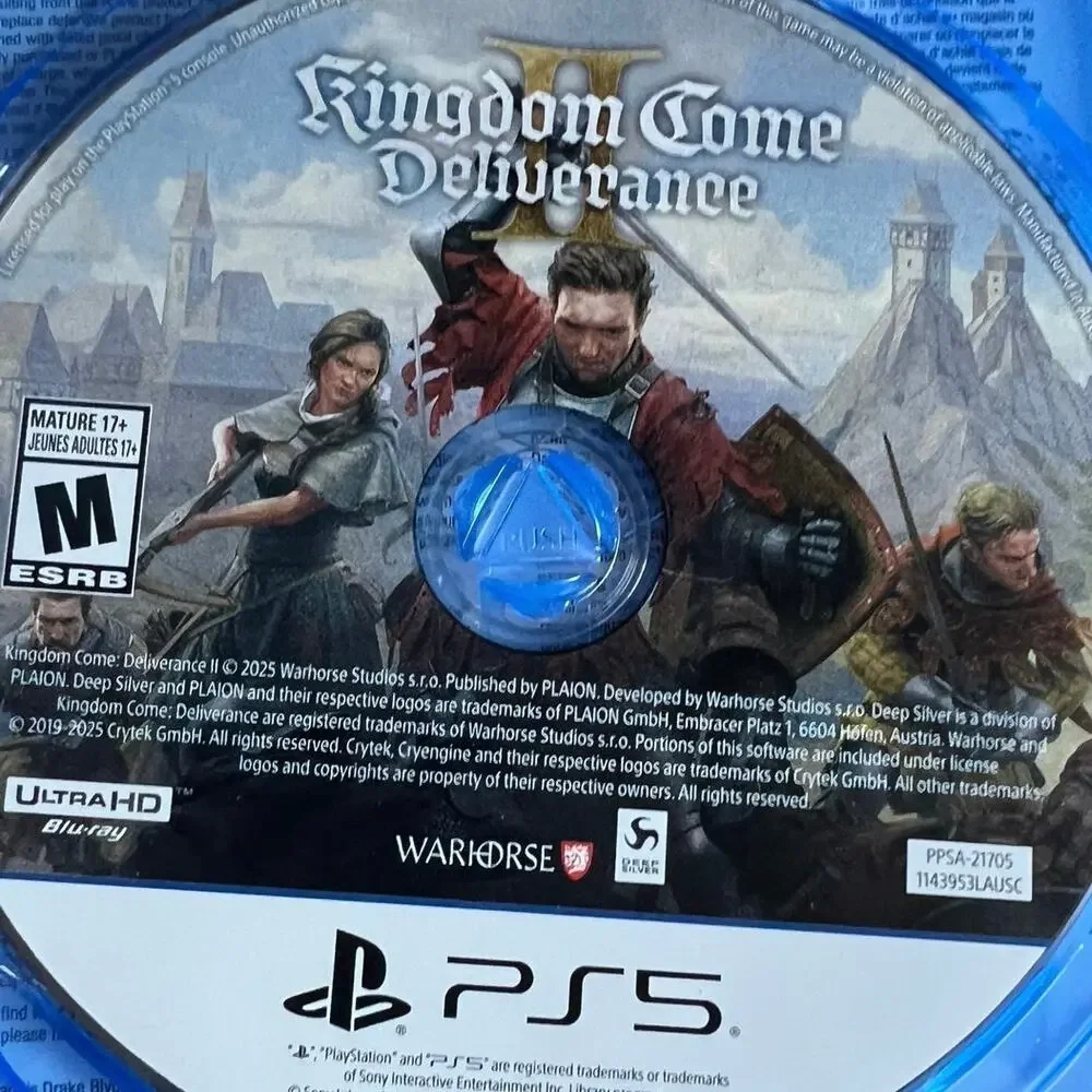 PS5 Kingdom Come Deliverance II 2 Video Game PlayStation with case EUC