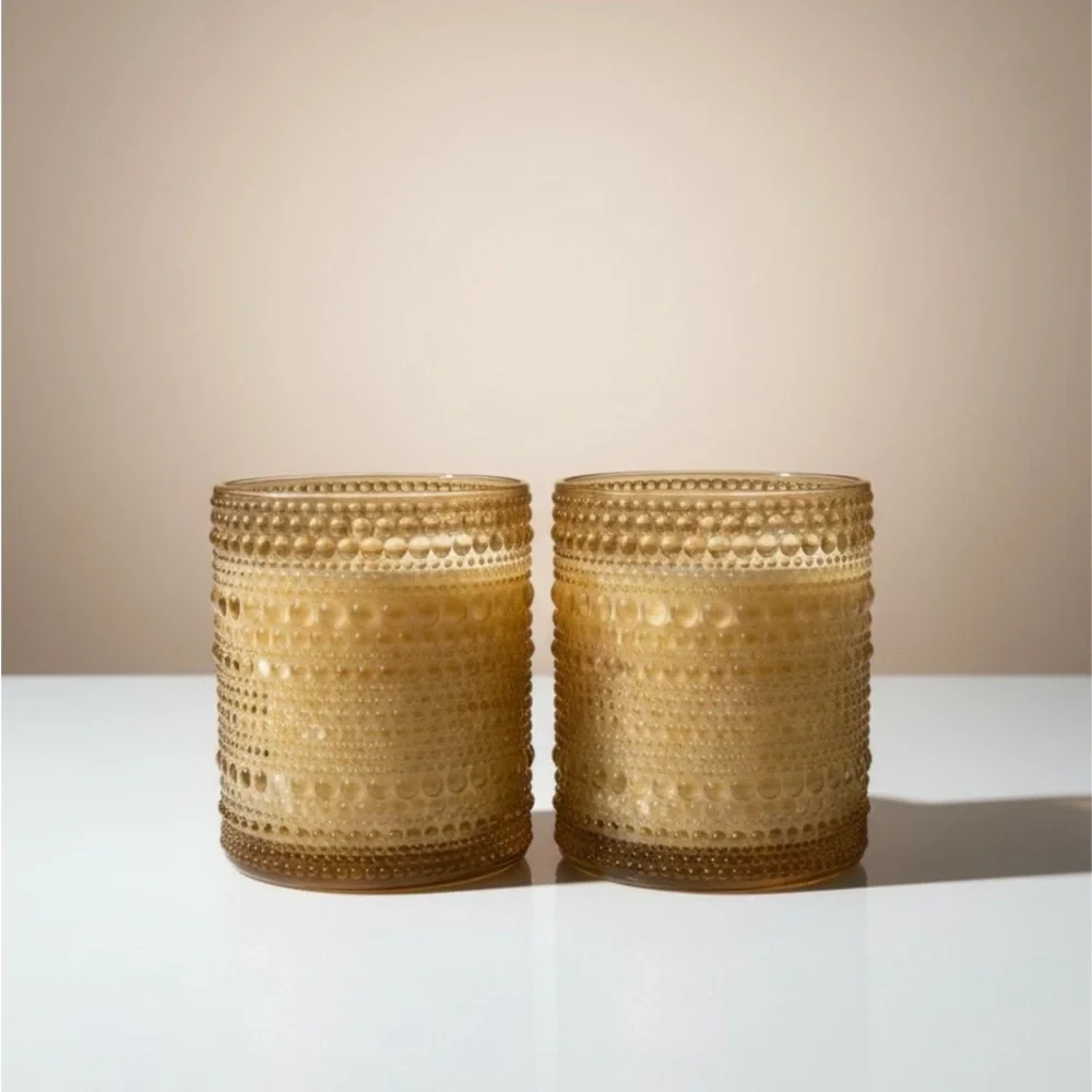 2 Non Toxic Beaded Scented Candle