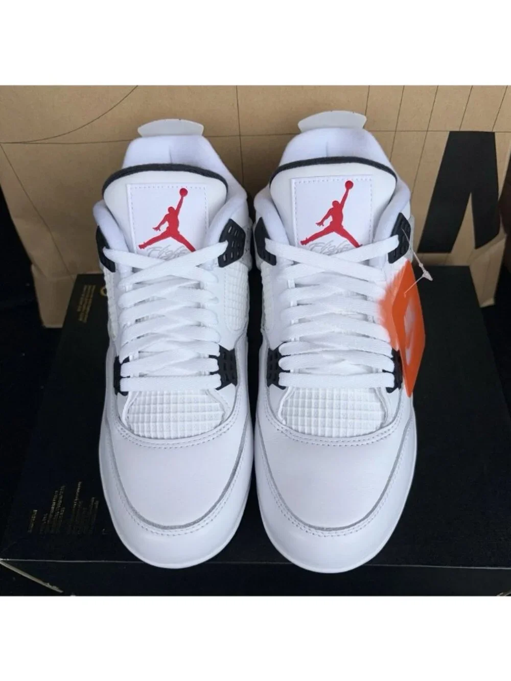 NEW Nike Jordan 4 Retro TD 'White Cement' HQ0207-106 Men's Size 8.5 Cleats