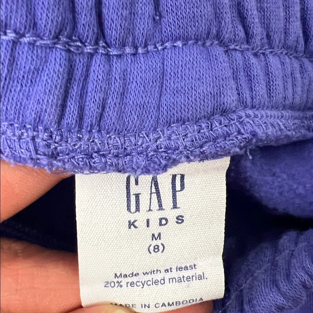 GAP Kids Wide Leg Sweatpants Girls Size 8 Purple Baggy