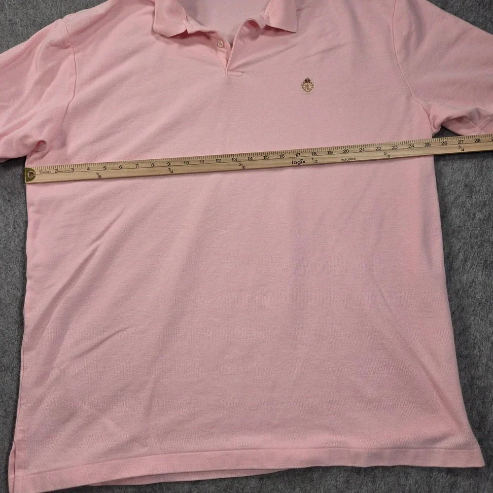 Ralph Lauren Polo Shirt Mens 2XL Lot 3 Solid Cotton Logo Blue Pink Orange Knit