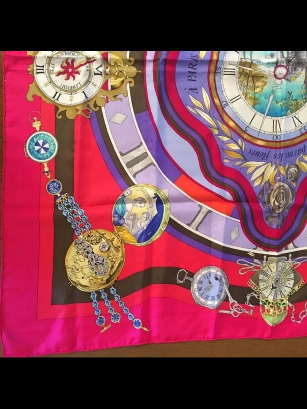 Hermes vibrant silk