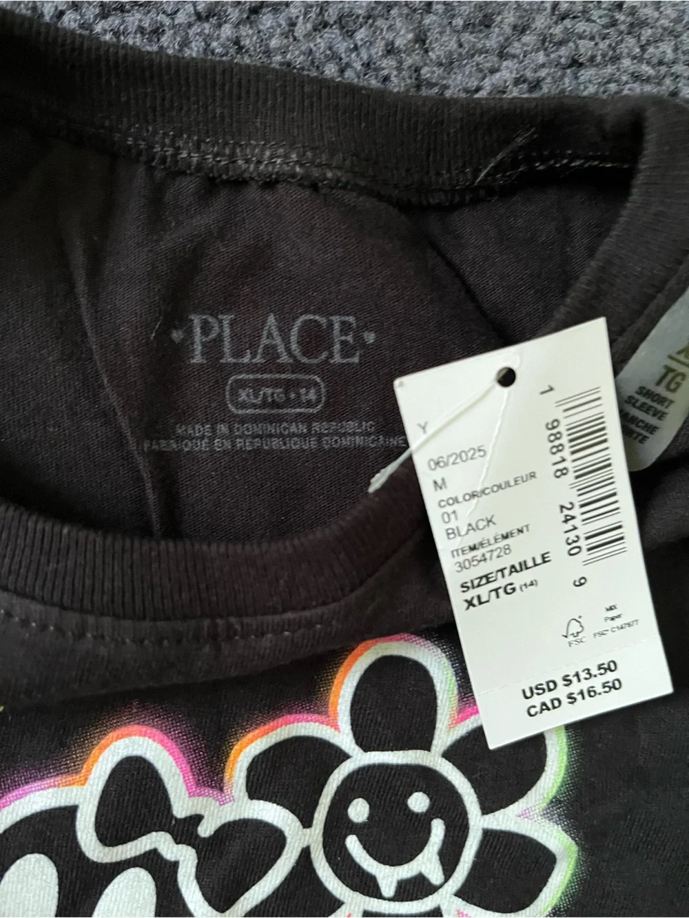 The Childrens Place black short