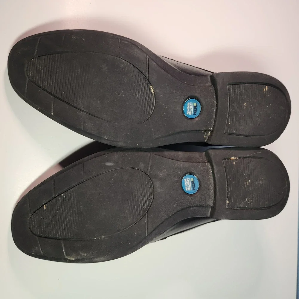 Nunn Bush Mens‎ Black Leather Dress Shoes Comfort Gel Size 12M Oxfords