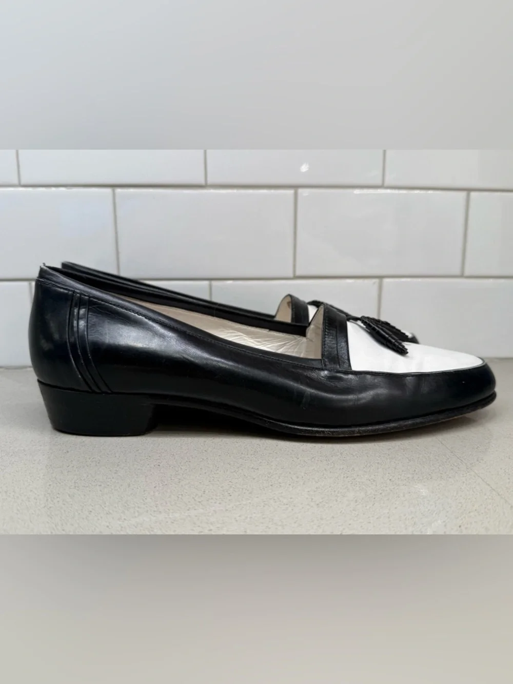 Susan Bennis/Warren Edwards style leather loafer