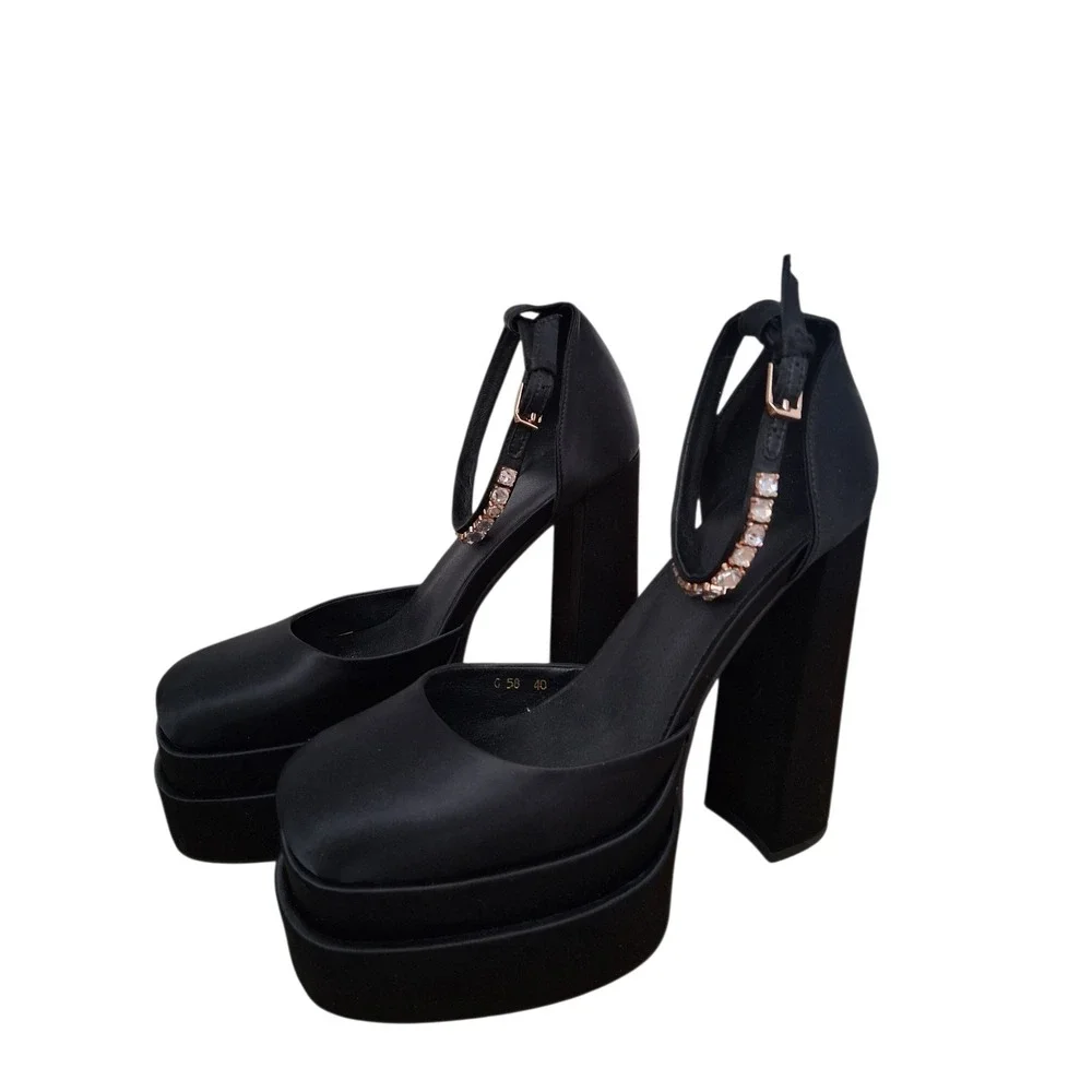Y2k Chunky Whimsigoth Dark Romantic Women's size 9‎ Platform 5½
