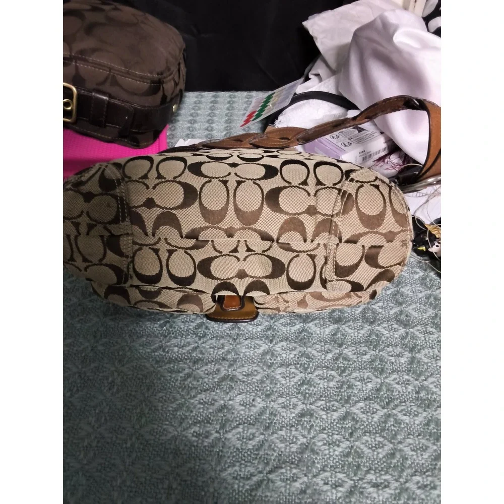 Coach brown canvas