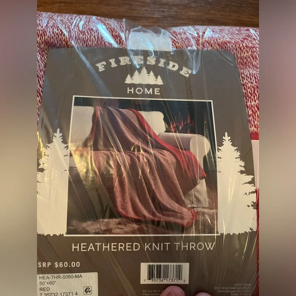 Throw blankets Heather knitted fleece Sherpa brand new